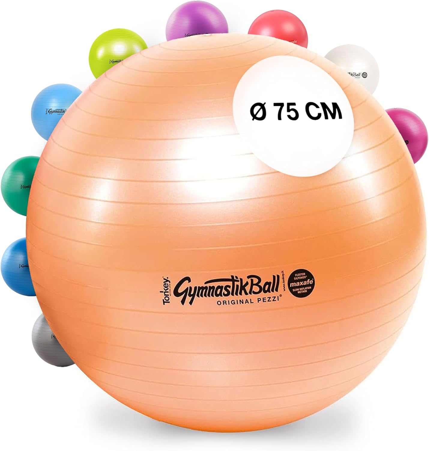 Gymnastikball Maxafe, 75cm Kupfer