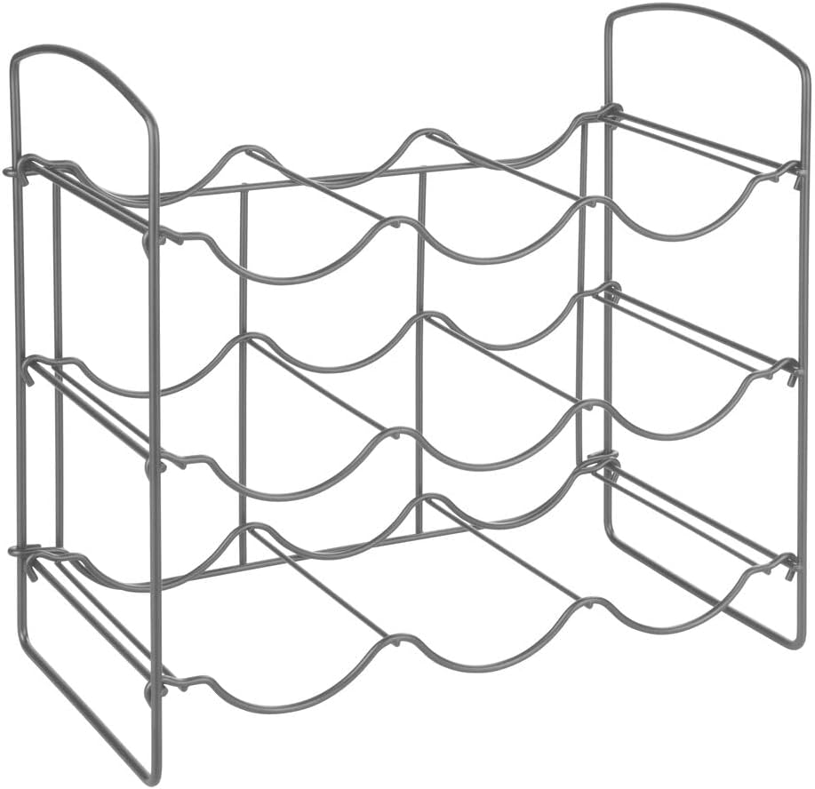 Freistehendes Weinregal, Graphit 20,10 x 36,80 x 34,00 cm