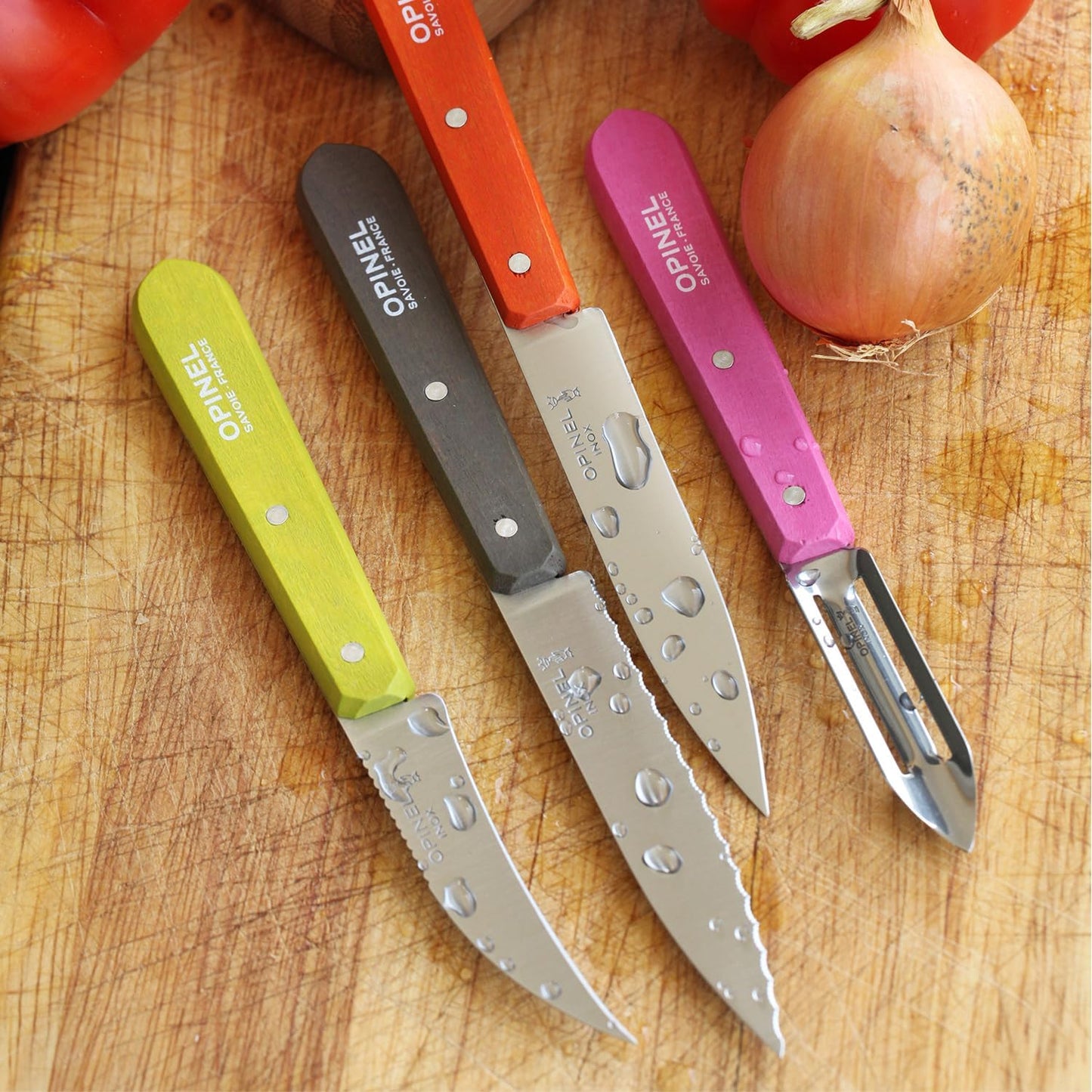 Küchenmesser-Set, Küchenmesser-Set, 4-teilig, rostfrei,