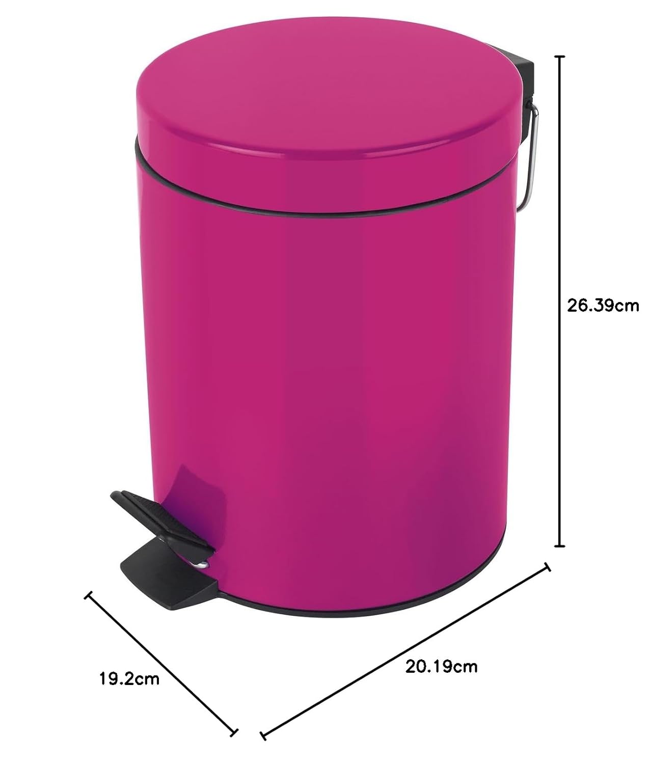 Treteimer Sydney mit Inneneimer, 3L Rosa Scuro