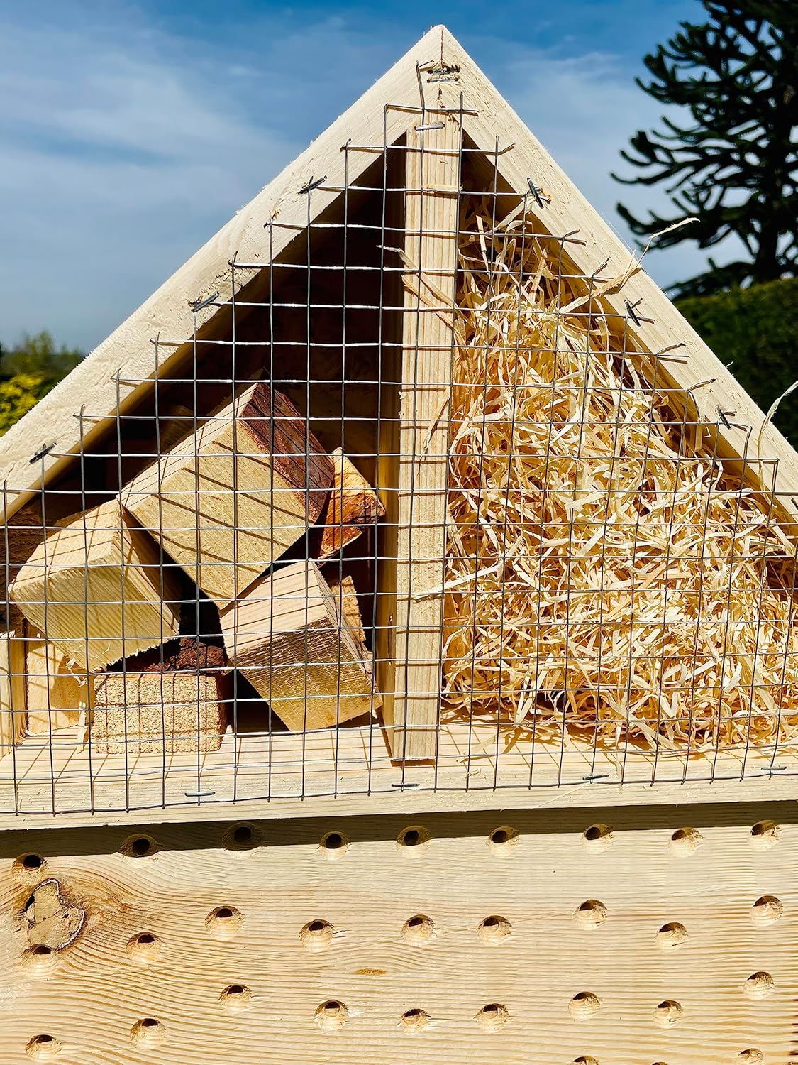 Insektenhotel aus Holz, Natur XL