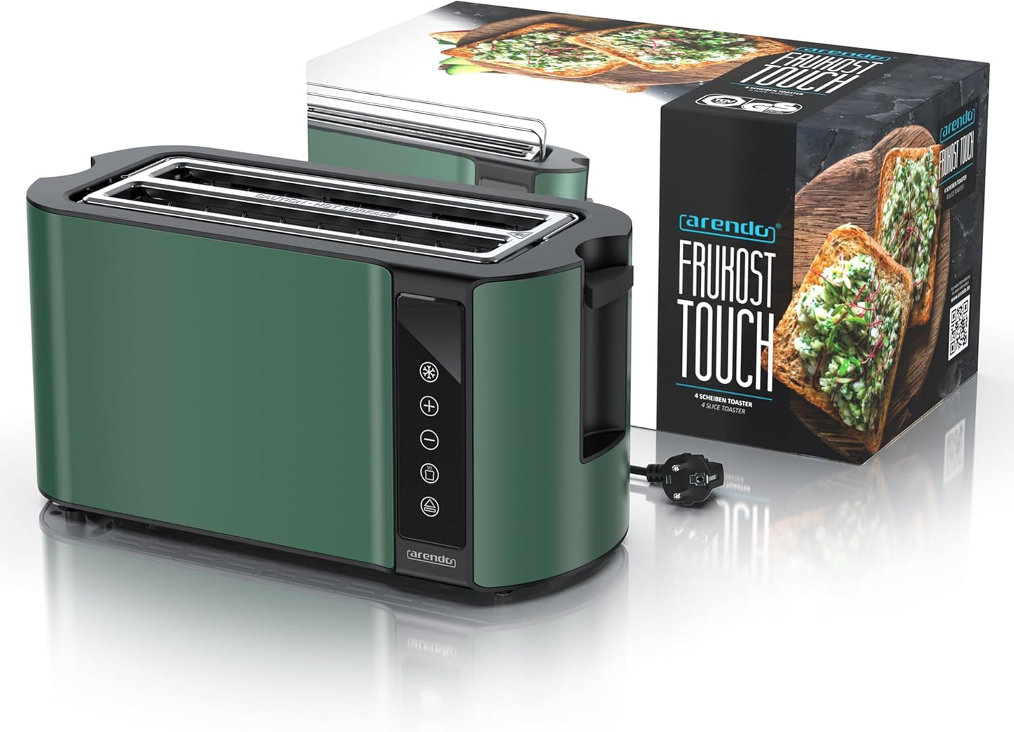 Langschlitz-Toaster mit Touchscreen, E: Grün