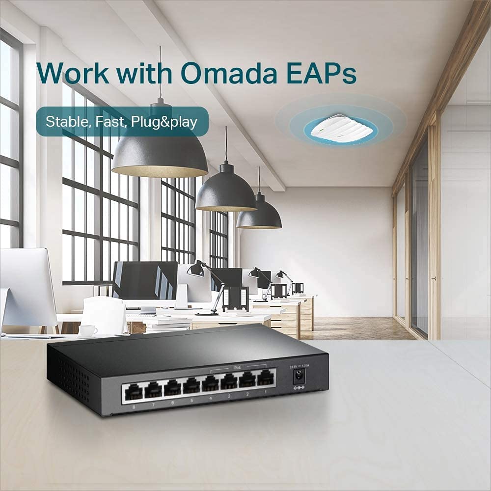 TL-SG1008P, Switch, Unmanaged PoE