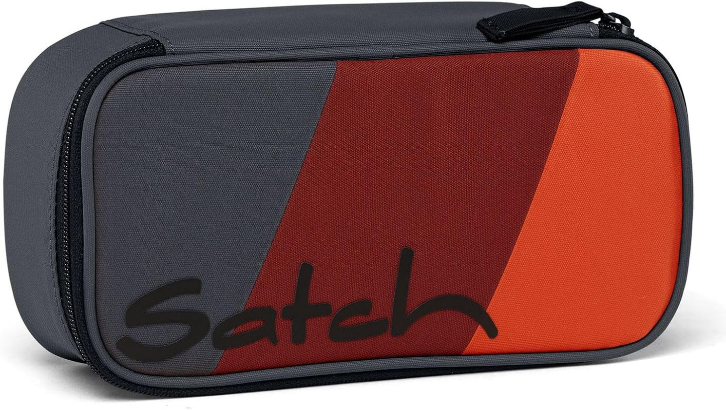 Schlamperbox mit Stiftehalter, Fire Up - Grau