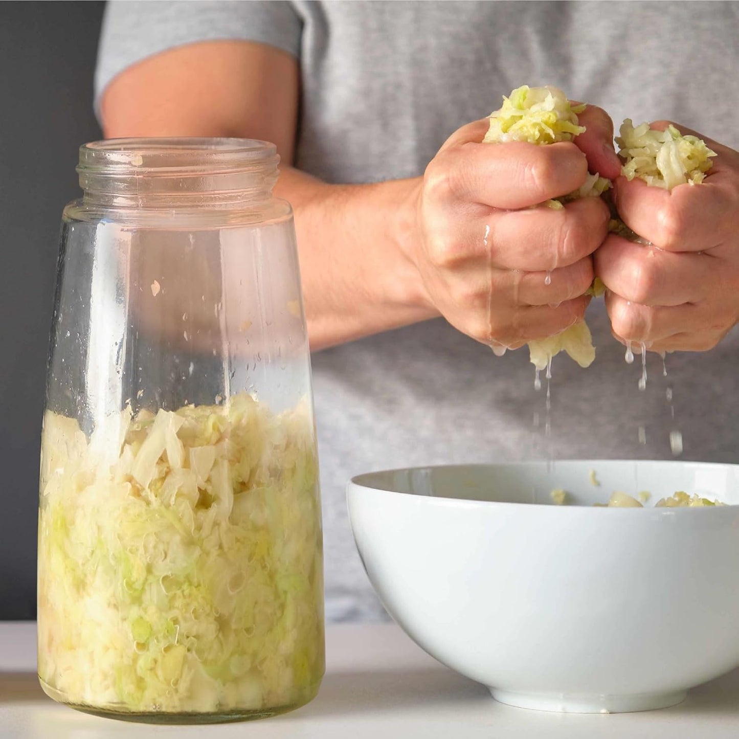 2er-Set Fermentierglas mit Entlüftungsventil, Grün