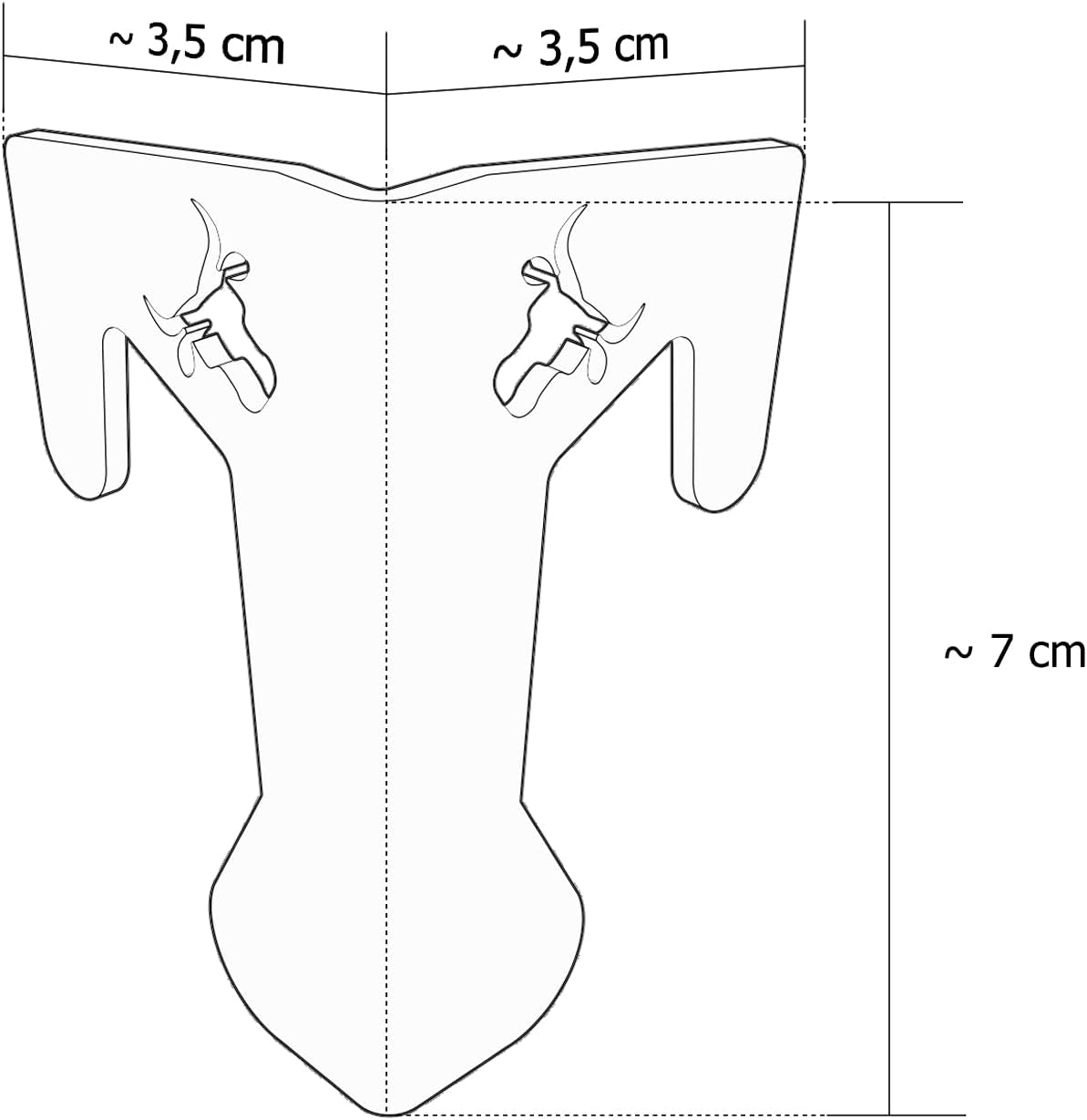 3-teiliges Abstandshalter Set für Grillring, Abstandshalter 3er Set