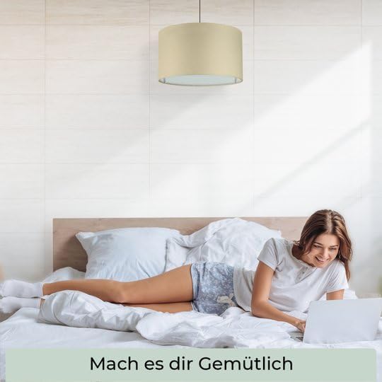 Lampenschirm, Beige Ø 35cm | Höhe 22,5cm