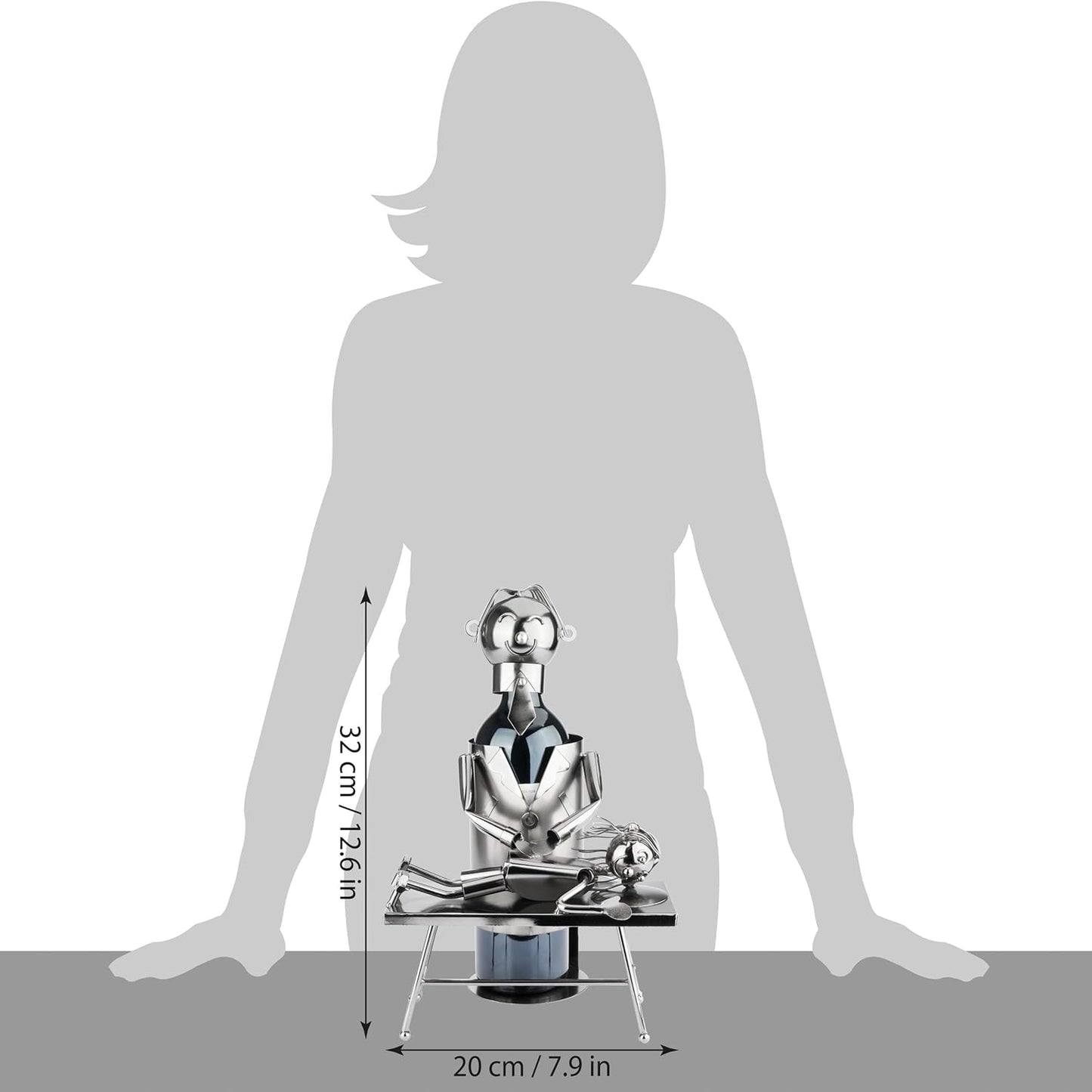 Weinflaschenhalter Physiotherapeut