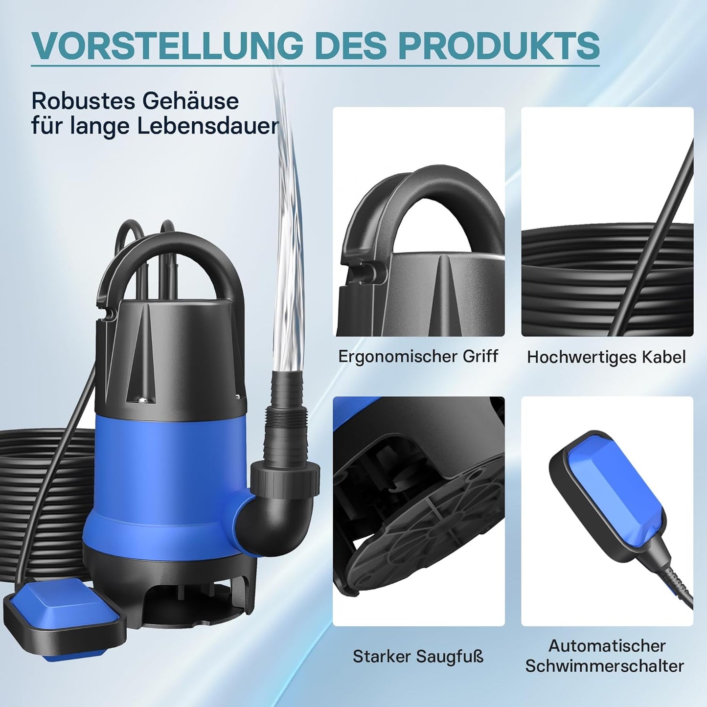 Schmutzwasserpumpe 61169, 7500 l/h