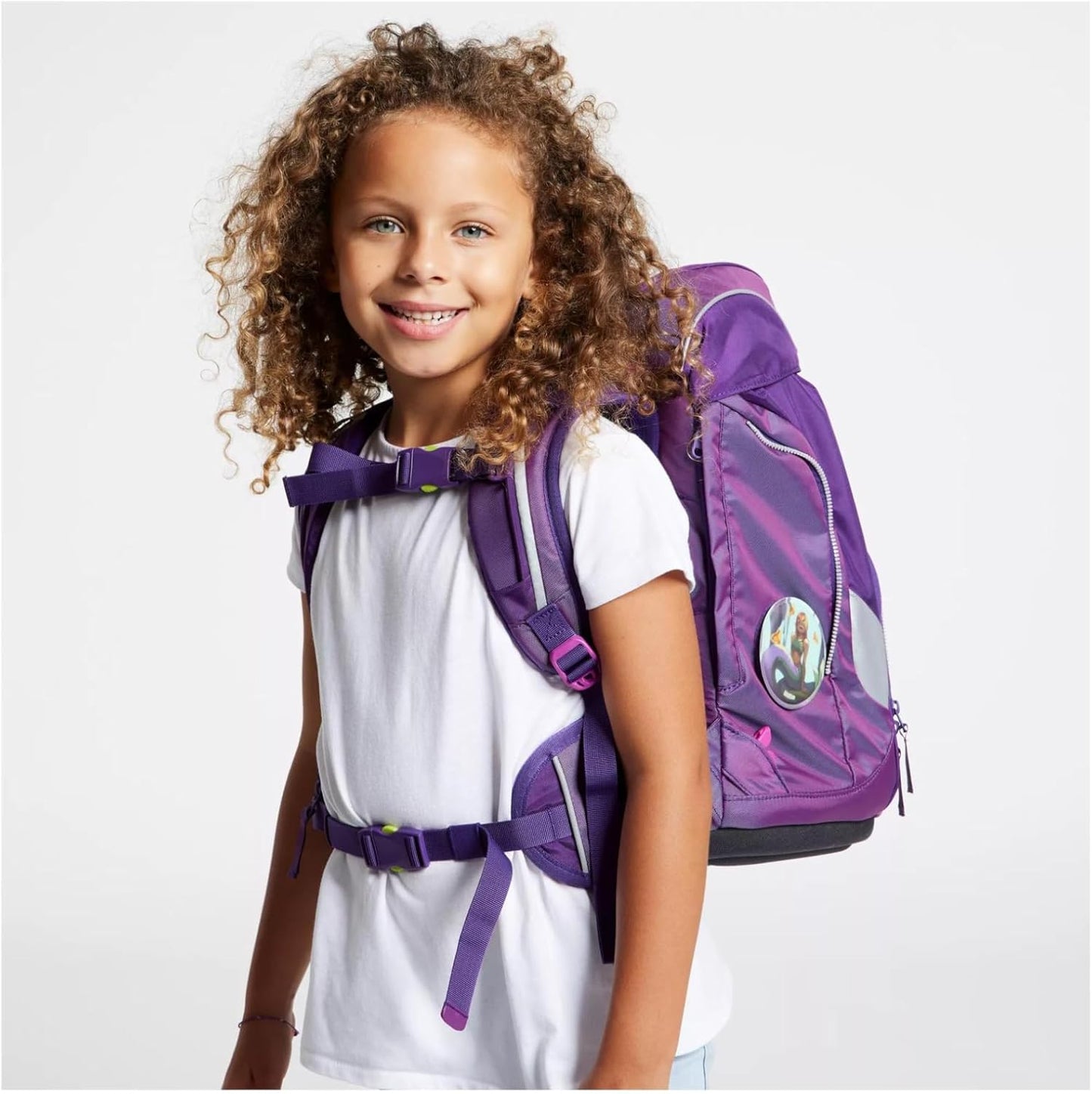 6-teiliges ergonomischer Schulranzen-Set Meereszaubär, Einheitsgröße Meereszaubär - Lila