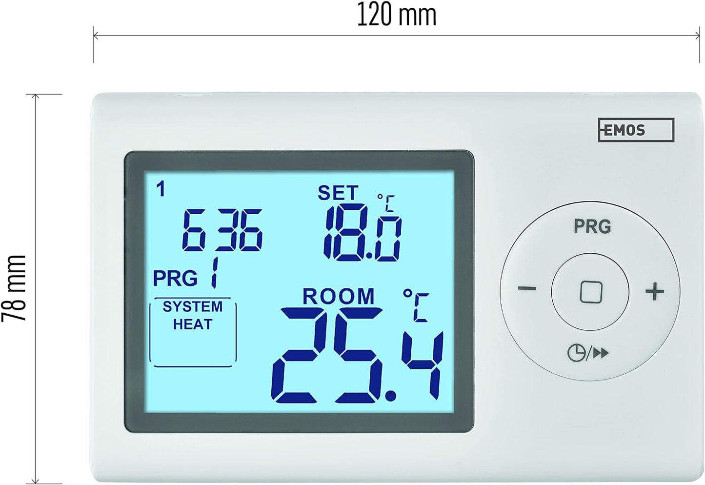 Raumthermostat P5607, programmierbar, verkabelt