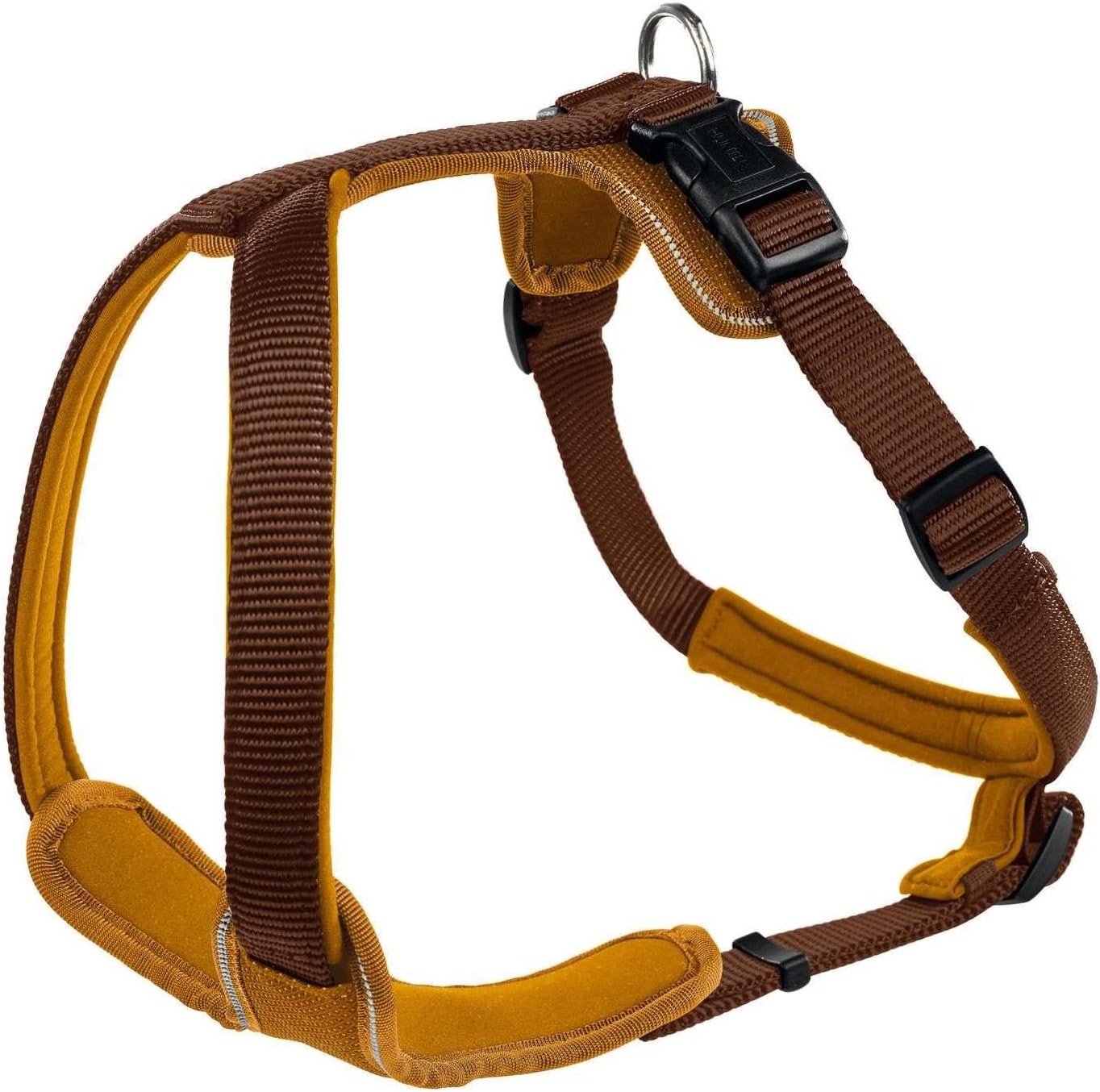 Hundegeschirr, braun/caramel / 77 - 100 cm