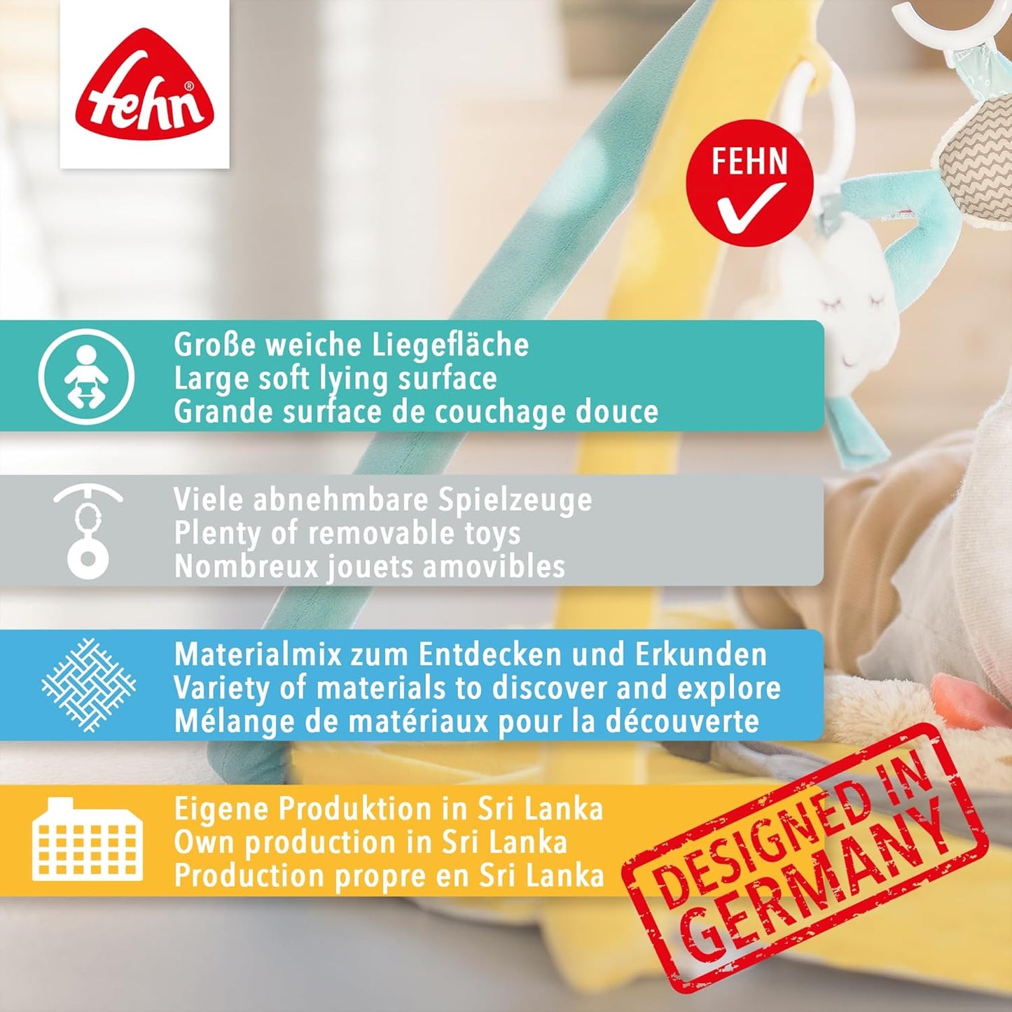 3-D Activity-Decke mit Spielbogen