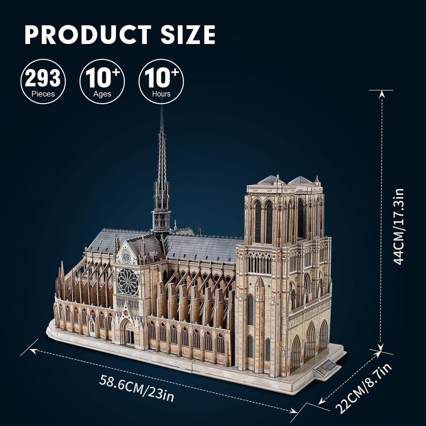 3D Puzzle Notre Dame de Paris, Frankreich | Notre Dame de Paris (Groß)