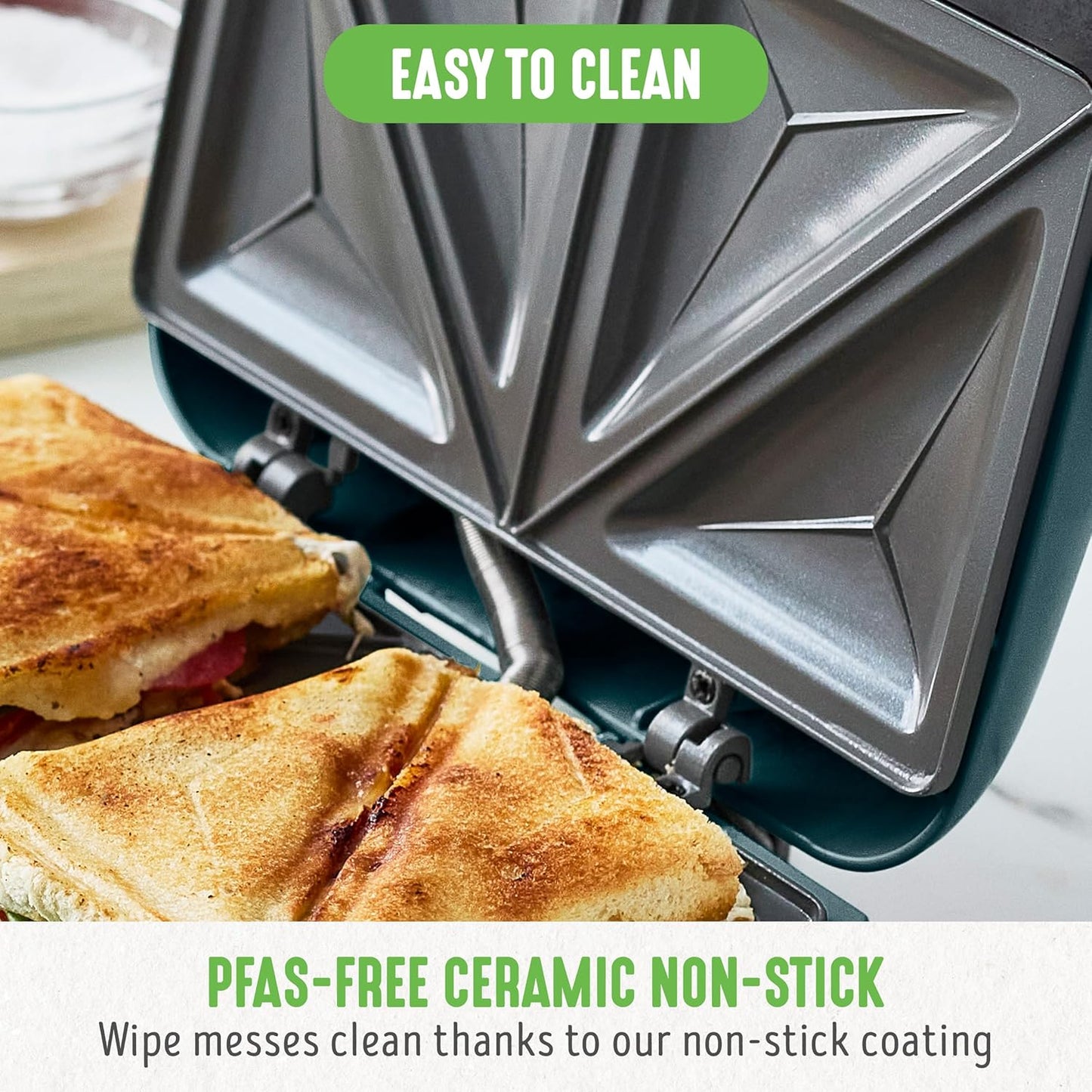 Elektrischer Sandwichmaker, Rauch Blau