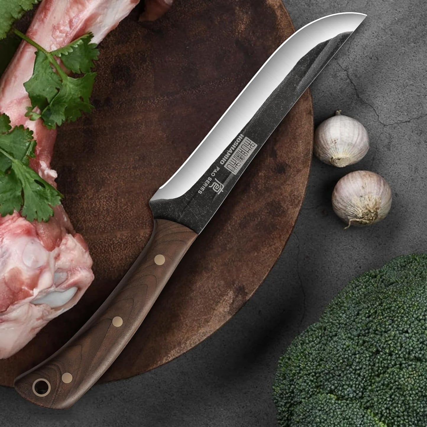 3-teiliges Metzgermesser-Set, 3 Pieces Fillet & Cleaver & Paring Knife Set