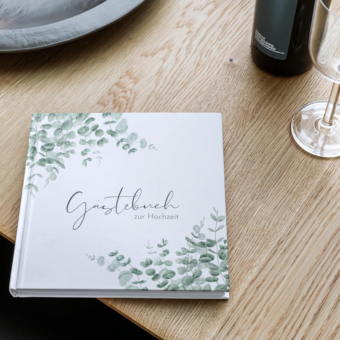 Hochzeitsgästebuch mit Blanko-Seiten, 44 Doppelseiten, Blanko