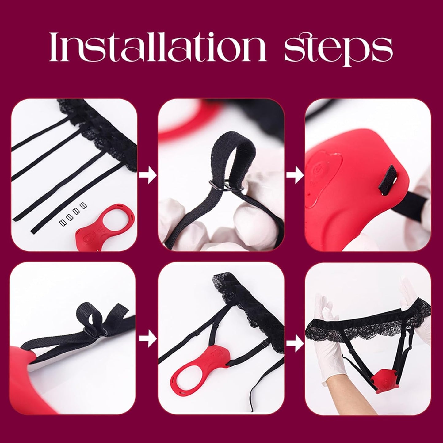 Paar Vibratore mit 9 Vibrationsmodi