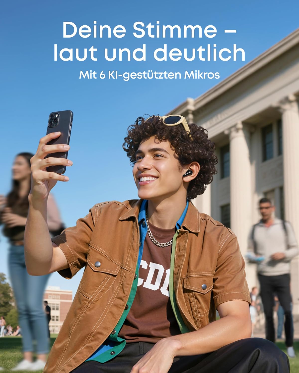 P31i Noise Cancelling Bluetooth-Kopfhörer, Schwarz