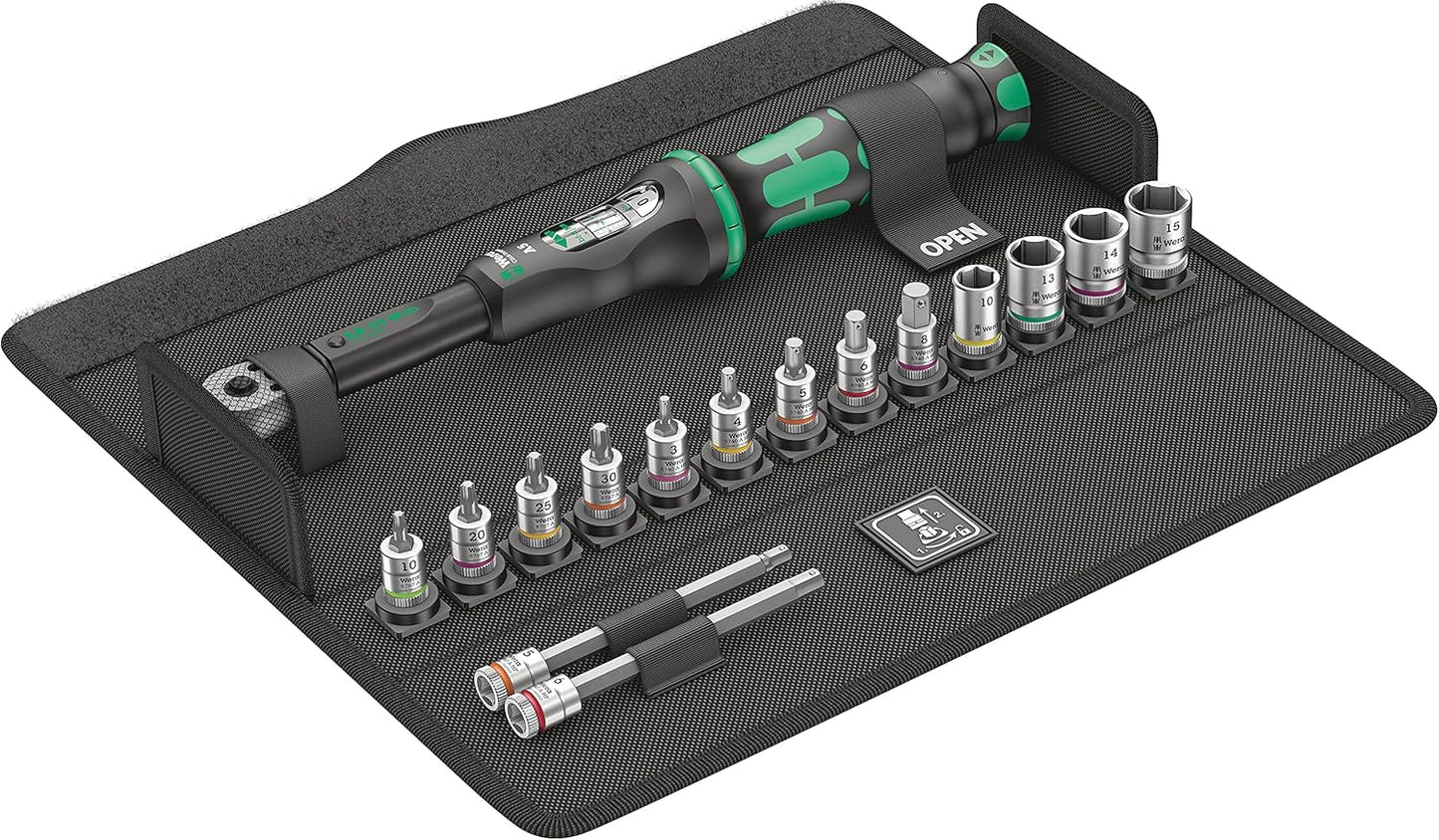 Bicycle Set Torque 1, 1/4 Drehmomentschlüssel Satz, 2,5-25 Nm, 16-teilig Bicycle Set Torque 1