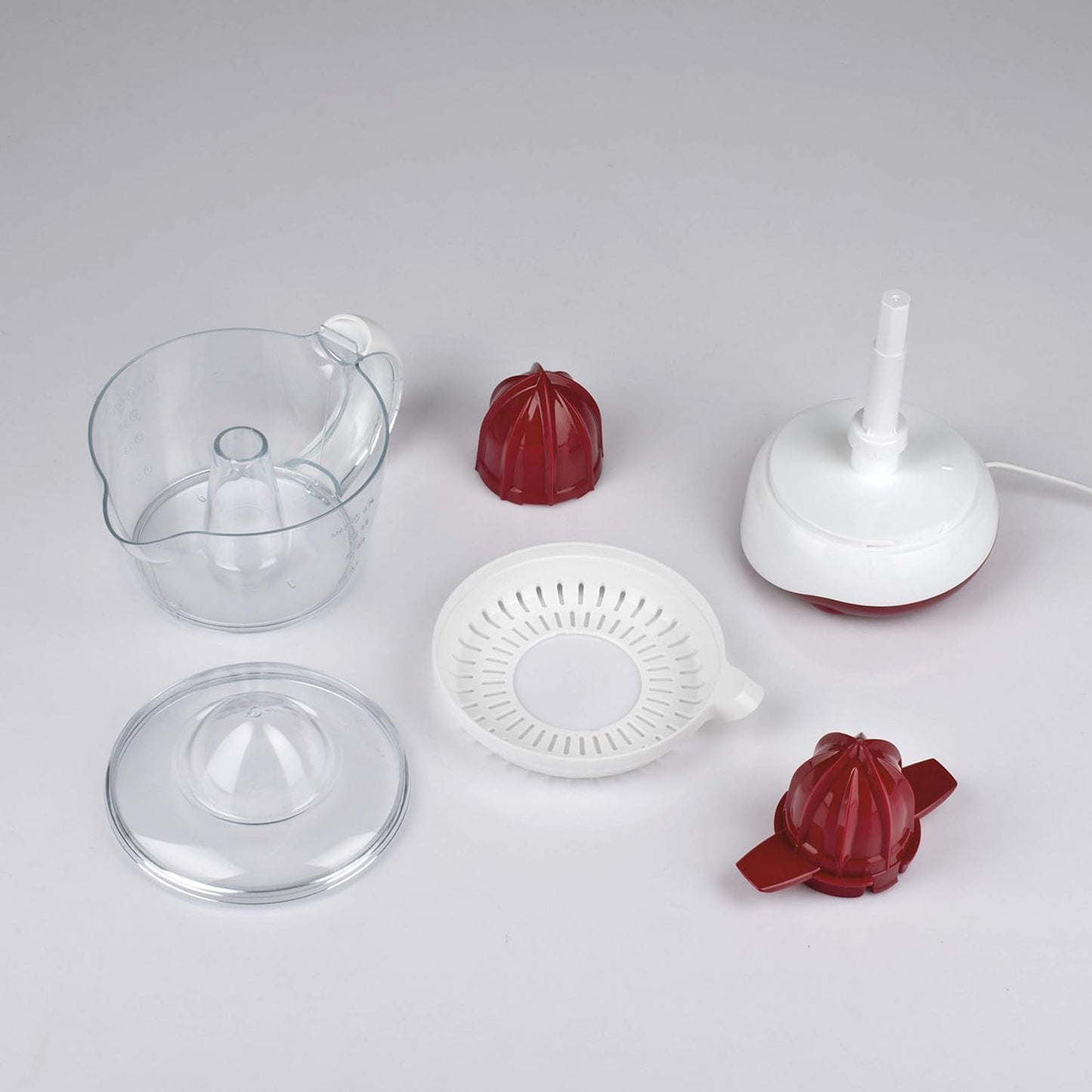 Zitruspresse SR02, Weiss / Rot