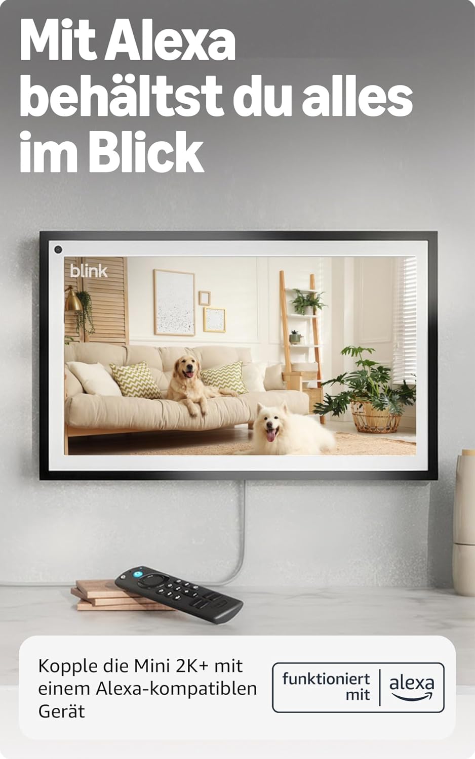 Überwachungskamera Mini 2K+ für Innenbereiche, Weiß 1 Kamera Ohne Abonnement