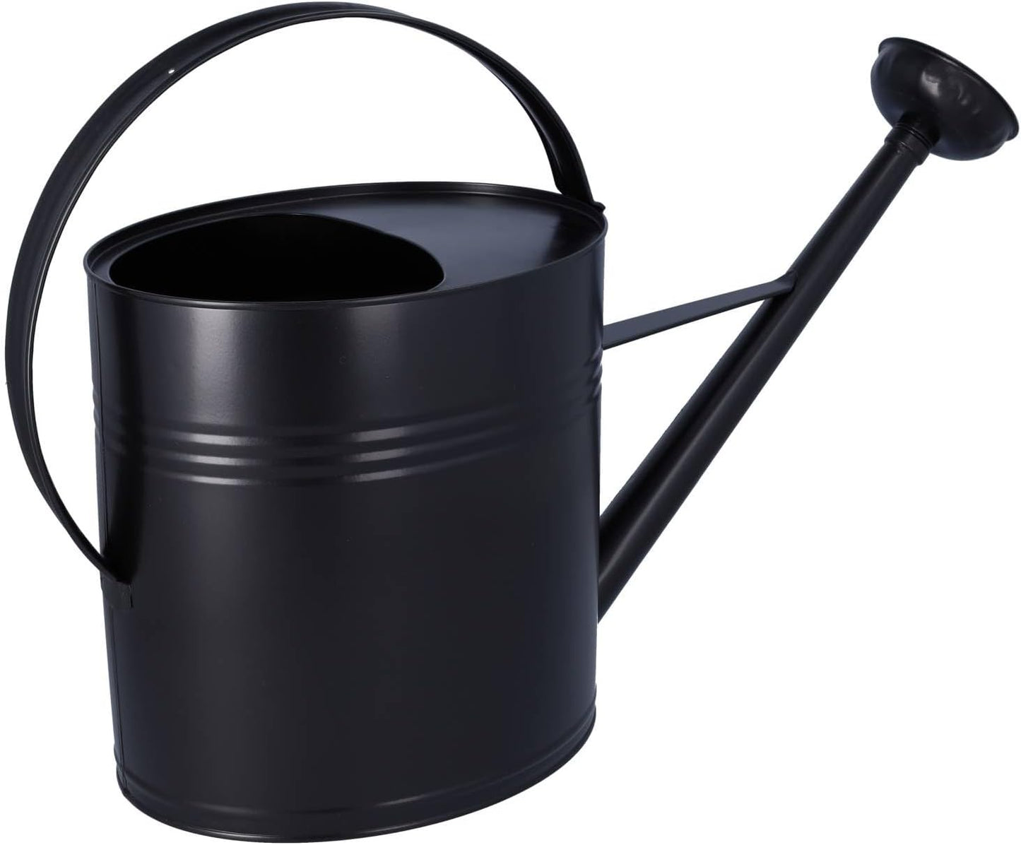 Zinkgiesskanne mit Giessbrause (10 L) feuerverzinkt, Schwarz 10 Liter