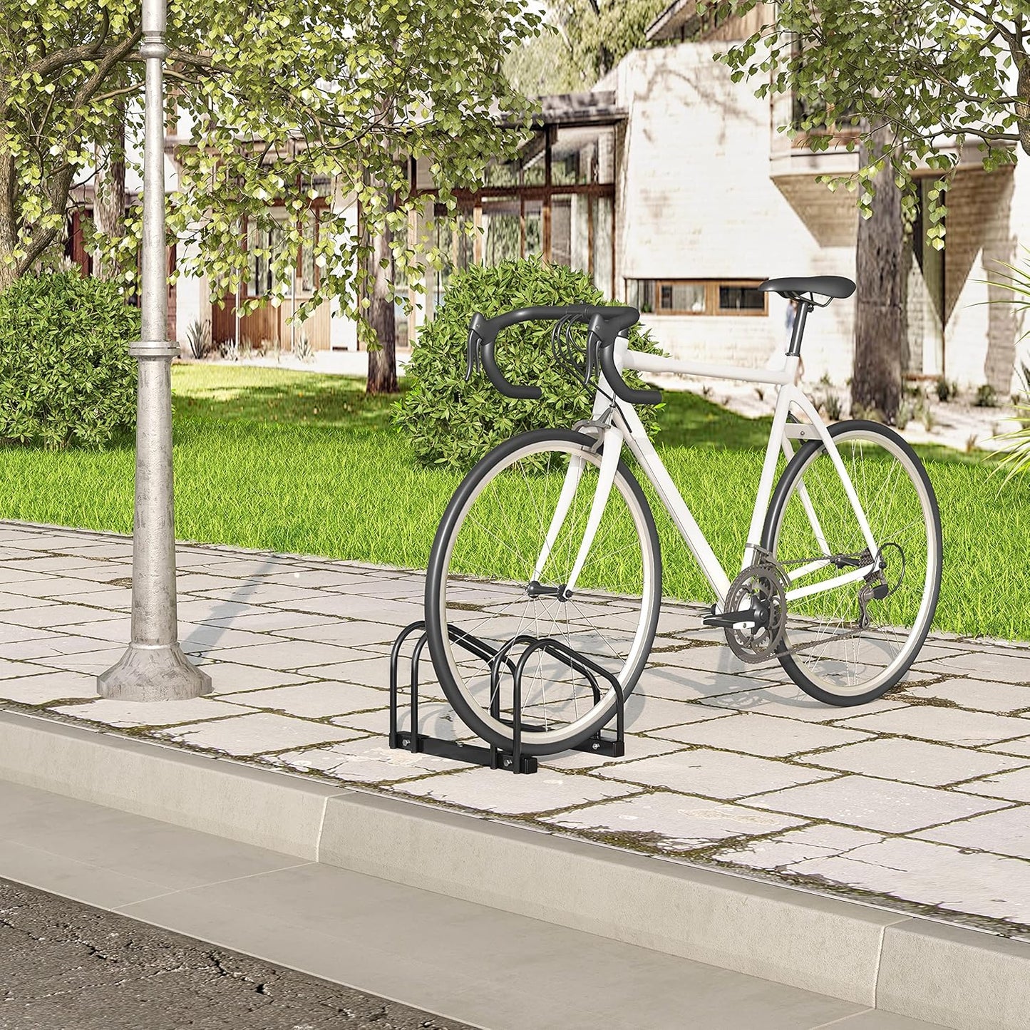 Veloständer, 2 Fahrräder / Schwarz