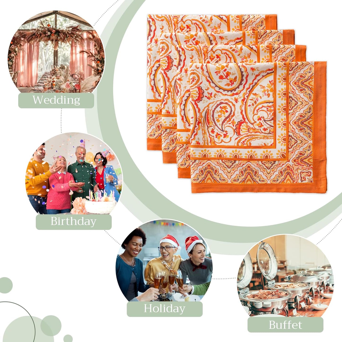 Stoffservietten-Set, Palatial Paisley