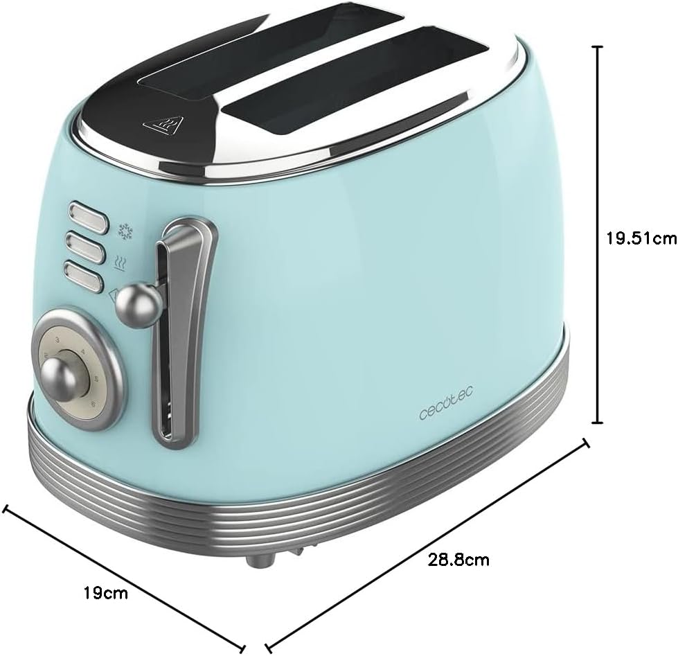 Toaster Toast&Taste 800 Vintage, Blue ; Vintage - 2 Scheiben