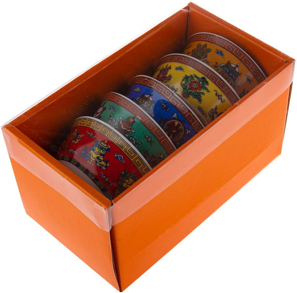Asiatische Reisschalen mit Buddhismus-Motiven, Buddha