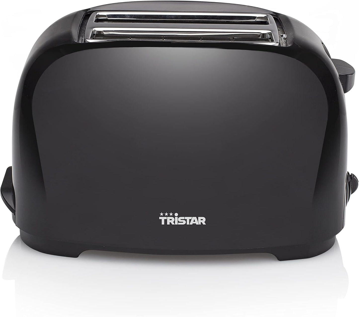 Toaster mit 6 Bräunungsstufen und Brötchenaufsatz, Schwarz
