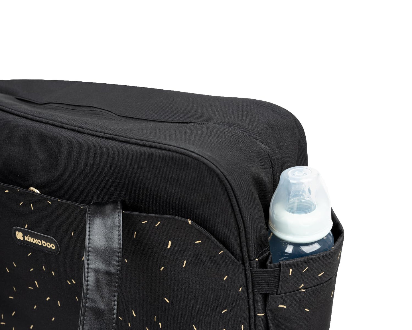 Wickeltasche Chelsea mit Wickelunterlage, Schwarz Gemustert
