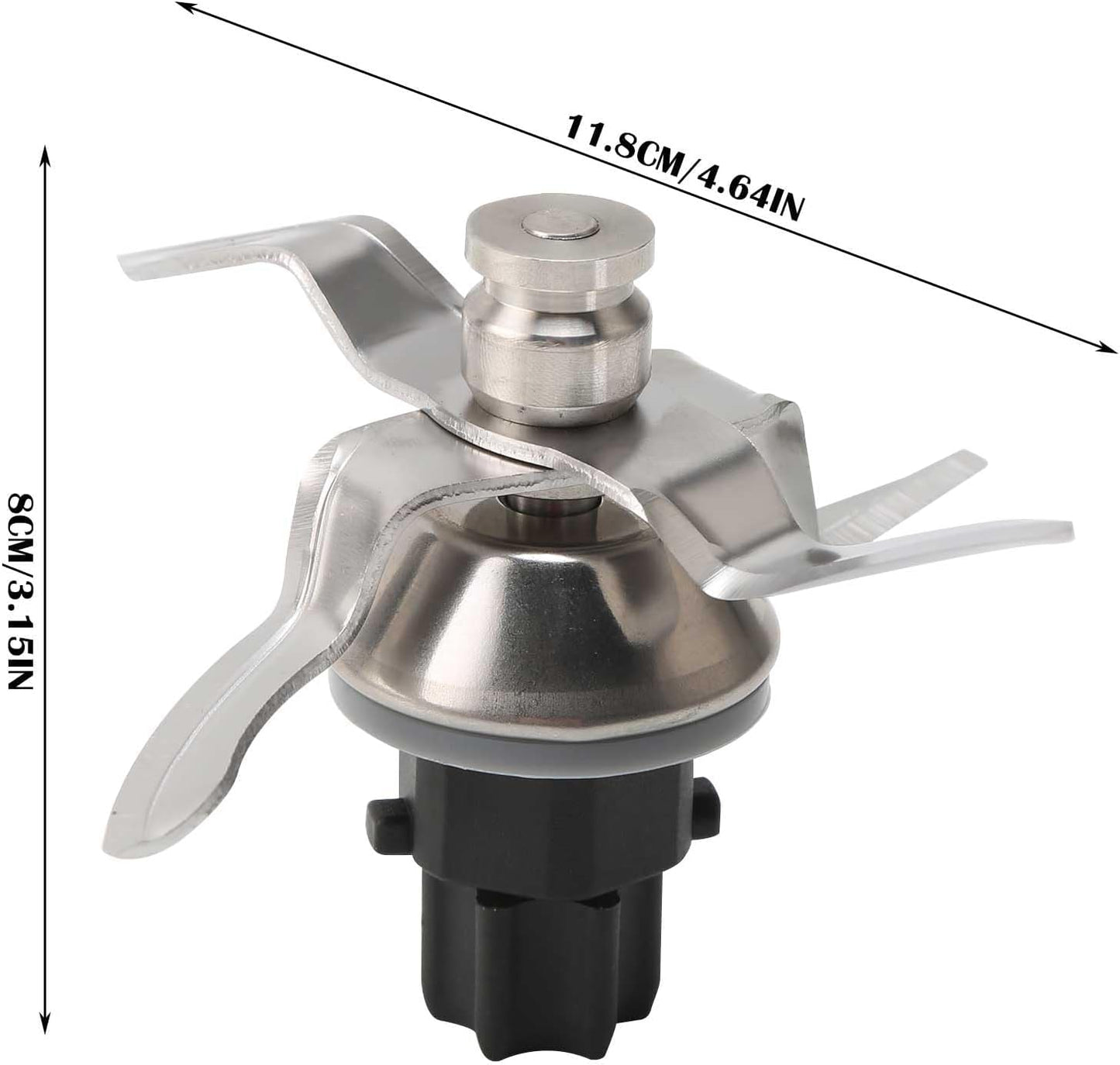Ersatzmesser für Thermomix TM31, Schwarz