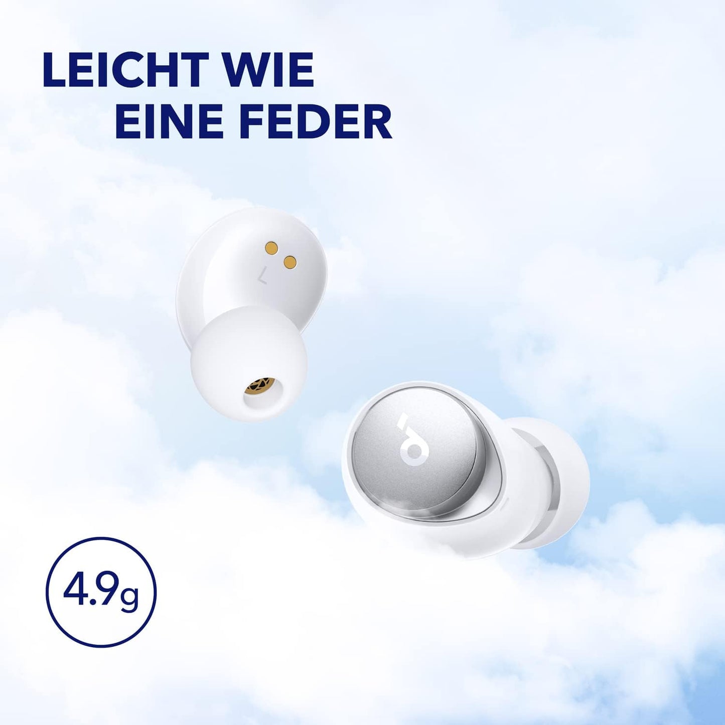 Space A40 Kopfhörer mit Geräuschunterdrückung, Weiß