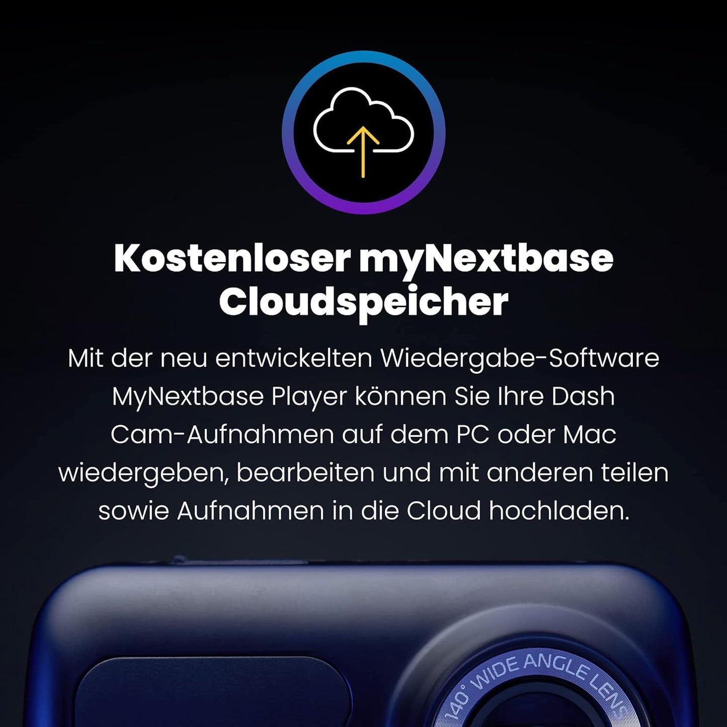 222 Dashcam 1080p HD mit G-Sensor, NBDVR222
