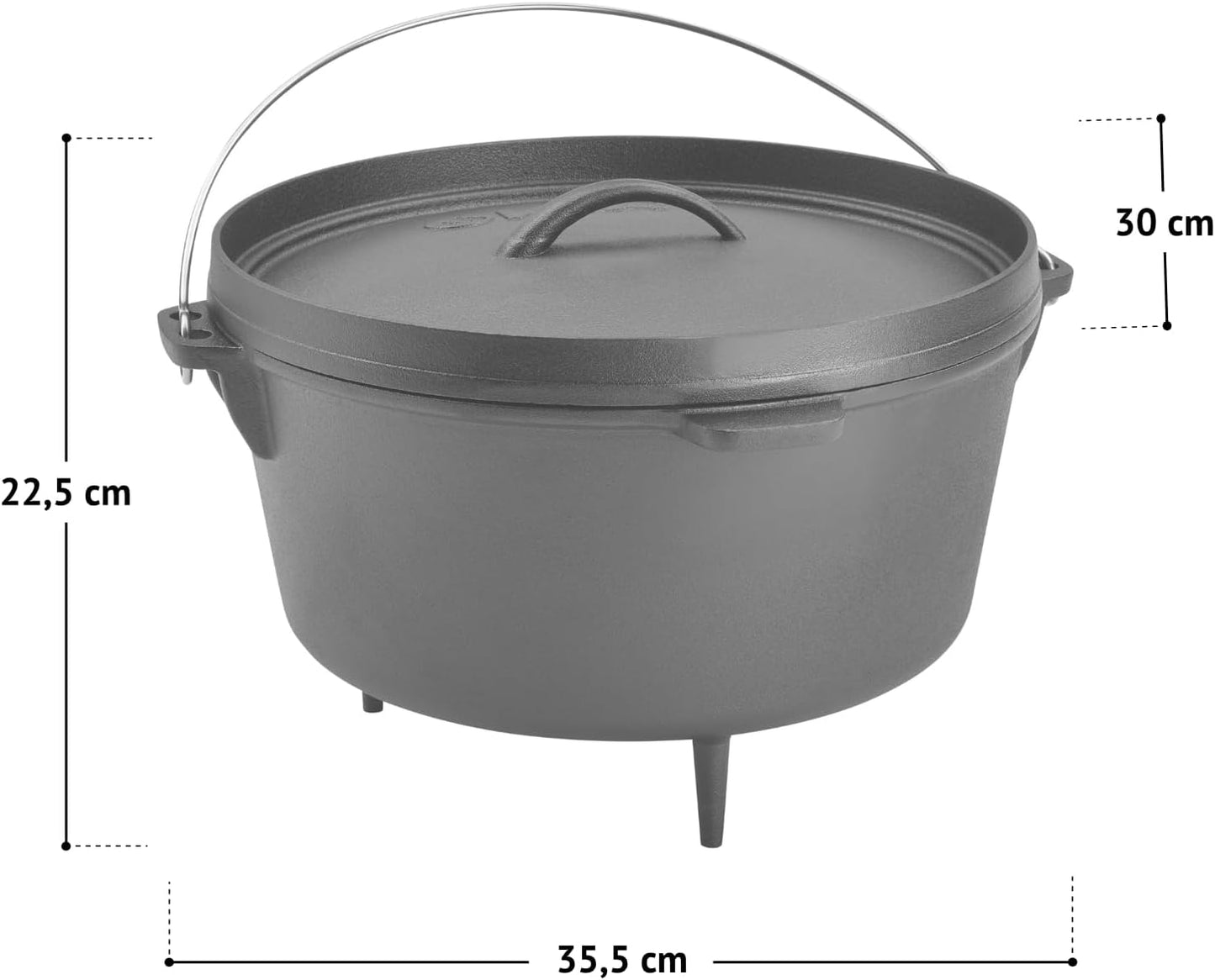 Dutch Oven Schmortopf-Set, 8 Liter