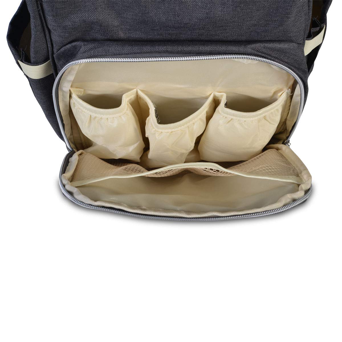 Kinderwagentasche & Rucksack Amelia, Grau