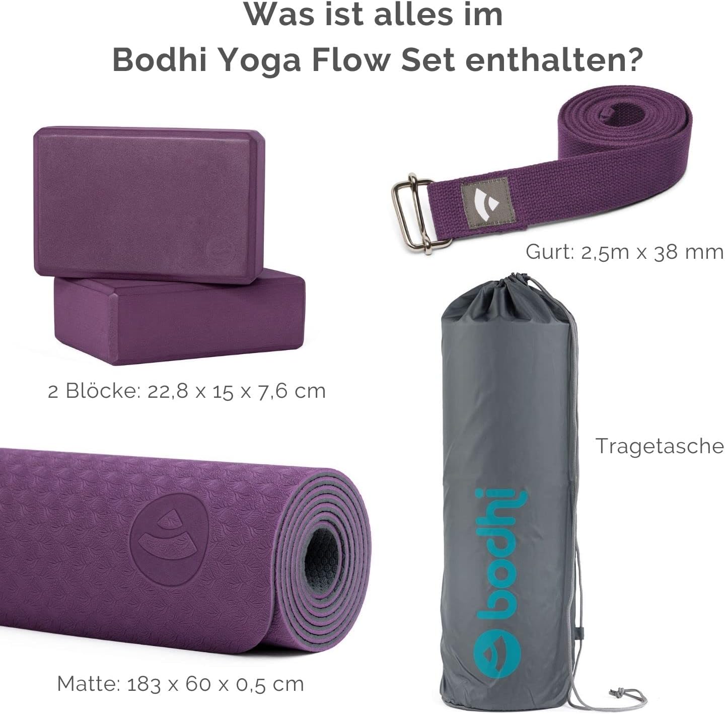 Yoga Starter-Set, lila
