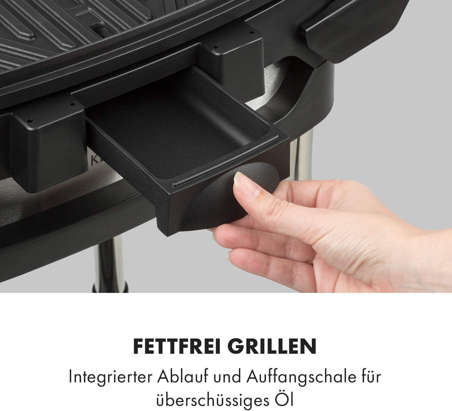 Stand- und Tischgrill mit EasyGrill Concept, Beige / Schwarz, 2000 W