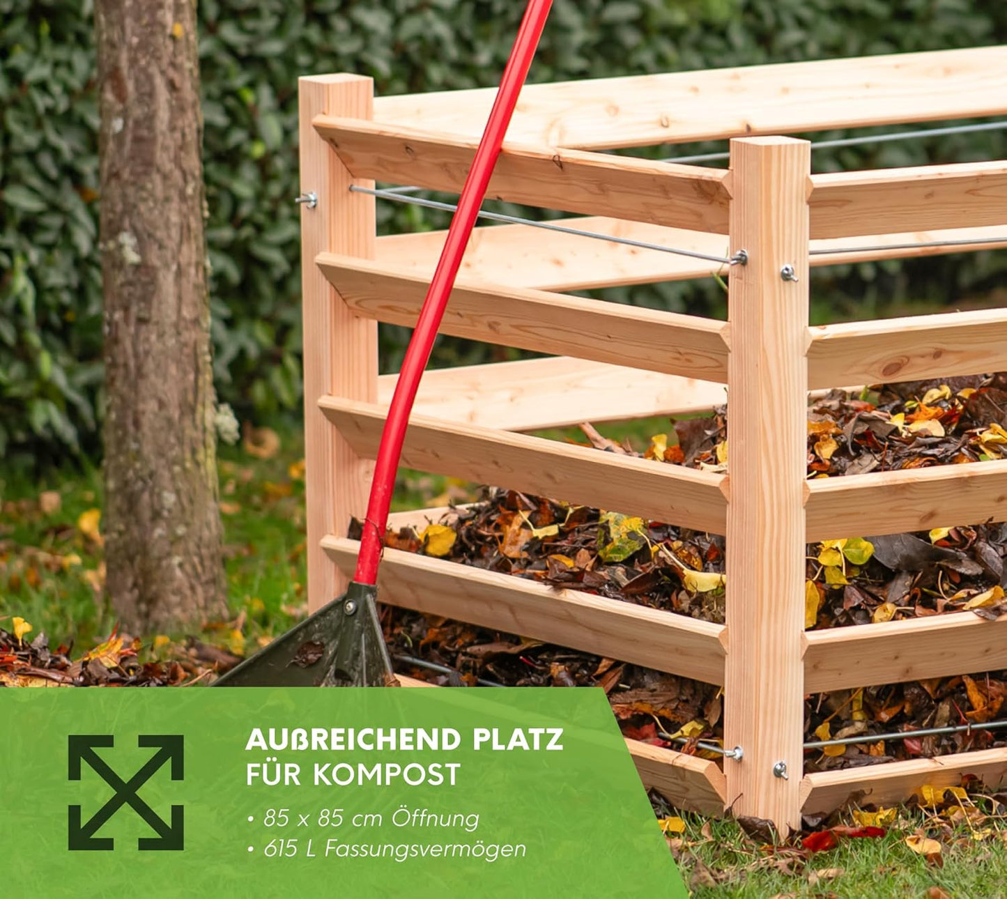 Holzkomposter, 85x85x80 cm, 85x85x80 cm