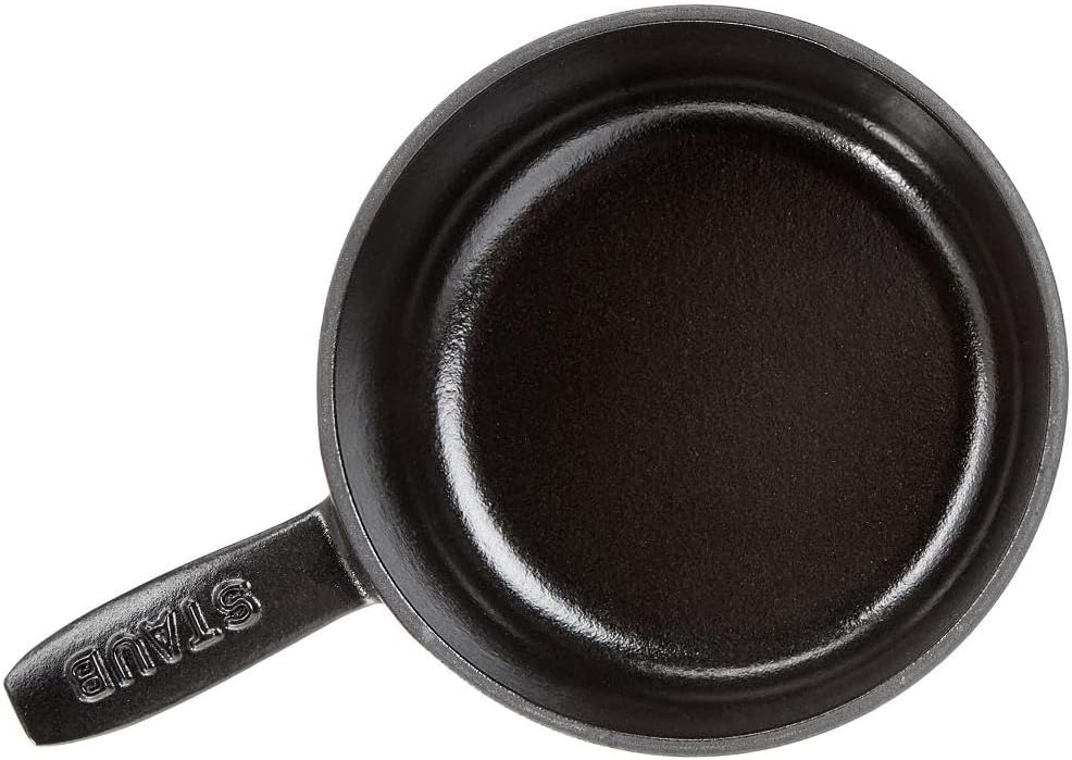 Mini-Fonduetopf, Schwarz 0,35 l