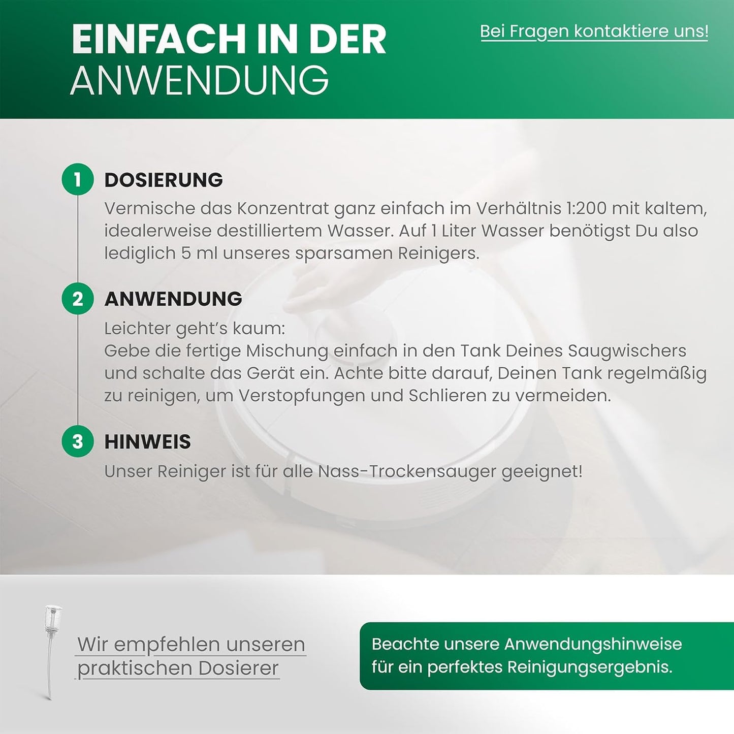 Reinigungsmittel für Saugwischer, 6 x 1 Liter, mit Orangenduft, Saugwischer Orange ohne Dosierer 1 l (6er Pack)