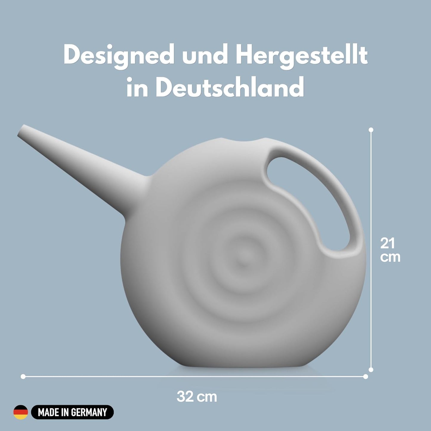Zimmergiesskanne, Grau