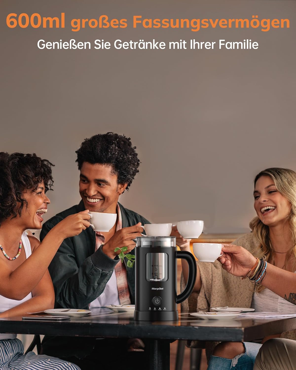 4-in-1 Milchaufschäumer HS007, 600ml