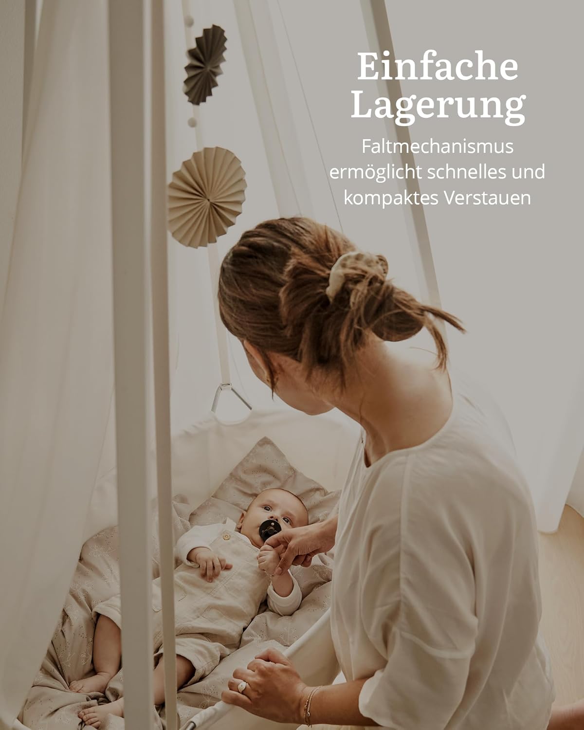 Massgefertigtes Stativ für Leander Classic Wiege, Grau