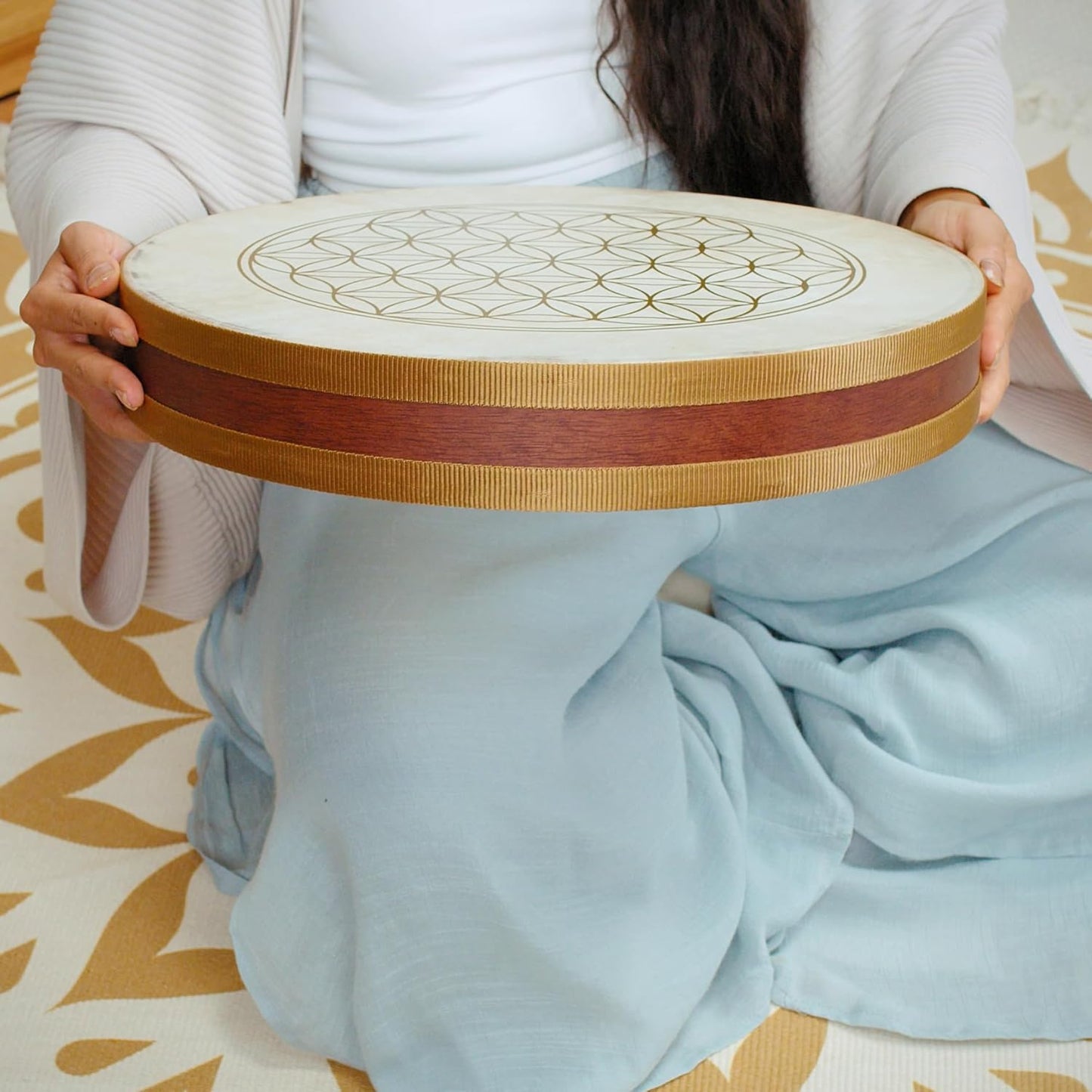 Flower Of Life Wave Drum 16"