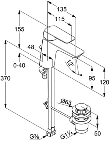 Waschtisch-Einhandmischer AMEO XL