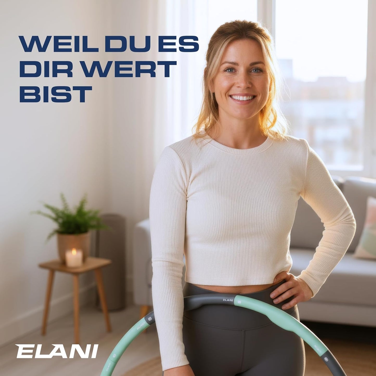 Hula Hoop Reifen, Mintgrün 1,5kg