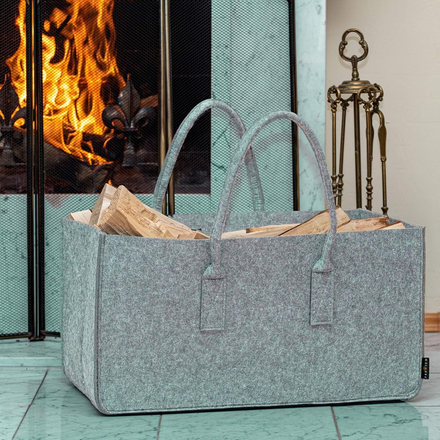 Allzweckfilztasche, 1 Stück, Hellgrau